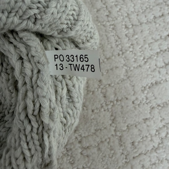 Tommy Bahama Cotton- Heavy Cable Knit Sweater Cream White Women's Sz L Full Zip - Picture 13 of 13